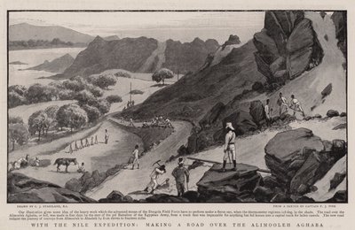 Mit der Nil-Expedition, eine Straße über den Alimooleh Aghaba bauen von Charles J. Staniland